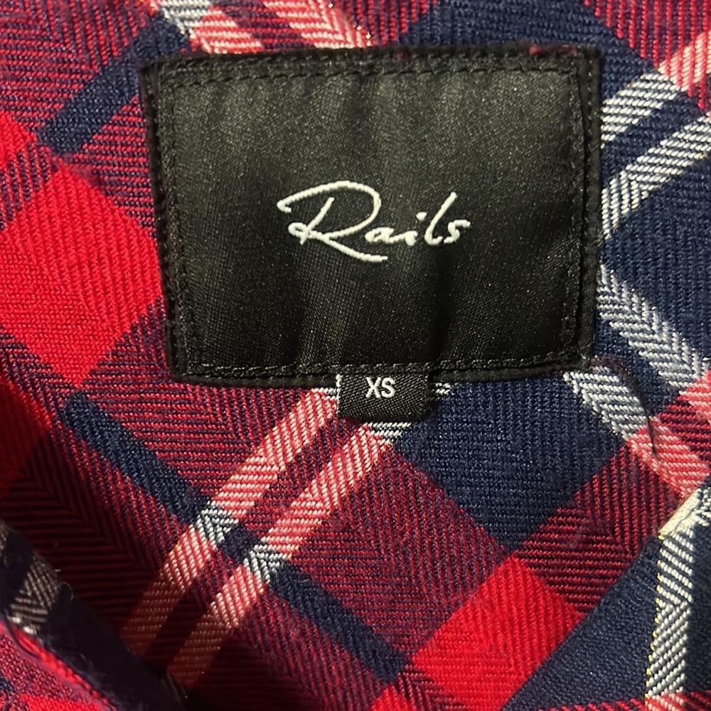 Rails Plaid Button Up Shirt Size XS - Picture 6 of 7
